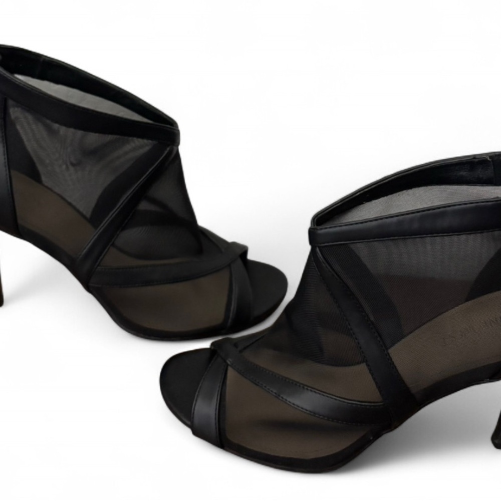 Nine West Black Mesh Heels